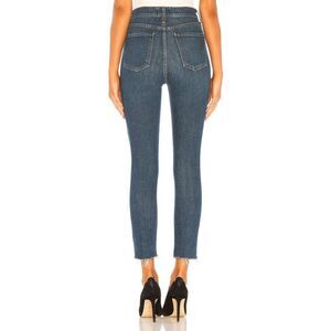 Agolde Nico High Rise Frayed Button fly slim fit Jeans Size 25